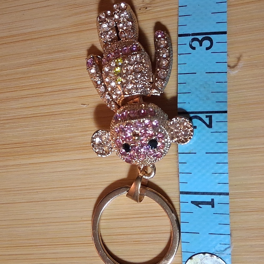 Blingy Keychain Articulated Monkey - Picture 9 of 9